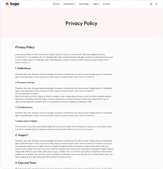 Subpage privacy (1)