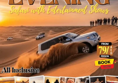 Evening Desert Safari with Belly Dancing Tanoura & Fire Shows
