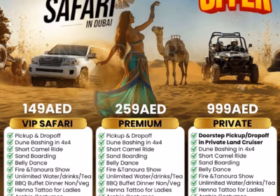 Dubai Desert Safari from World Trade Centre Pick/Drop BBQ Dinner & Shows