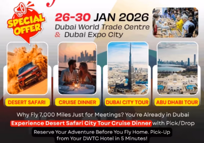 Gulfood Dubai 2026: Desert Safari City Tours & Cruise Dinner from DWTC